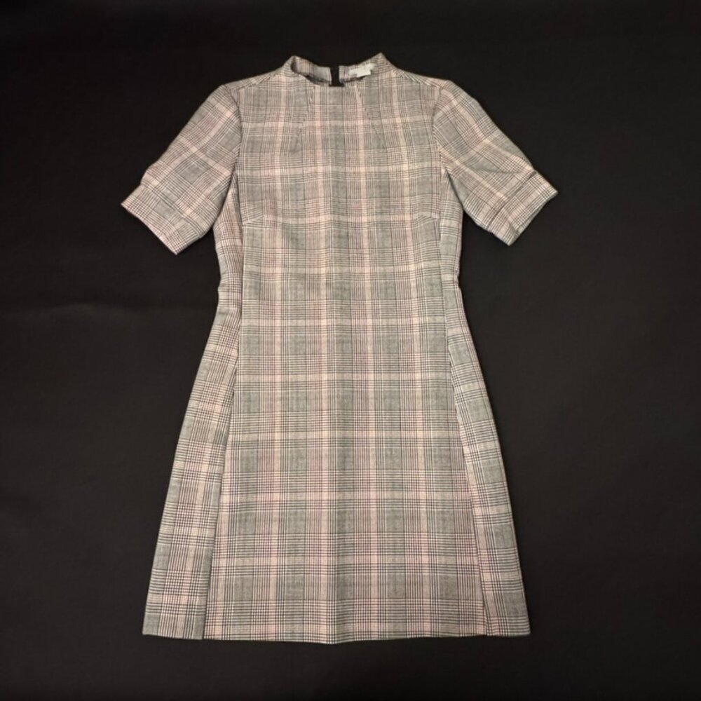 GORGEOUS WOMENS A-LINE MINI PLAID DRESS US 4